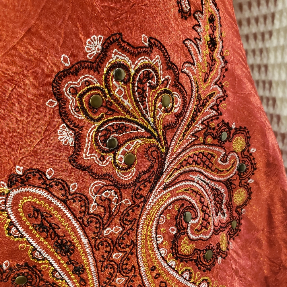 ❤️SOUL Orange Tunic Top Sz L - Picture 5 of 5